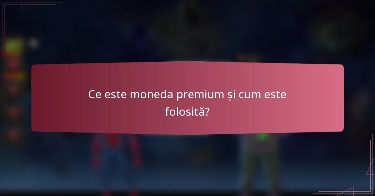 Ce este moneda premium și cum este folosită?